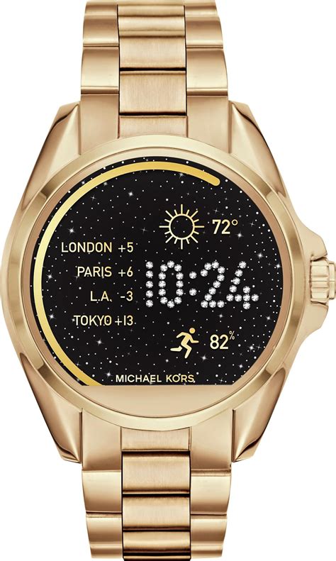 michael kors access bradshaw smart watch 44.5 mm|Michael Kors bradshaw gold watch.